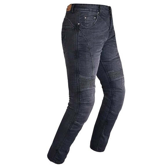 RIDERACT® Men’s Black Motorcycle Biker Jeans Pants Riding Gear with CE Armor NEW - Picture 3 of 10